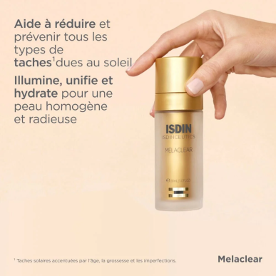 ISDIN Isdinceutics Melaclear Sérum Anti-tâches 30ml – Anti tâches / Serum anti tache | ISDIN - Visage Tunisie | Miral Parapharma