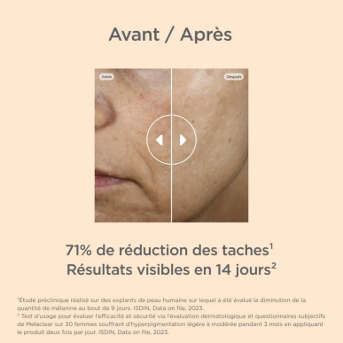 ISDIN Isdinceutics Melaclear Sérum Anti-tâches 30ml – Anti tâches / Serum anti tache | ISDIN - Visage Tunisie | Miral Parapharma