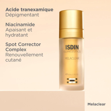 ISDIN Isdinceutics Melaclear Sérum Anti-tâches 30ml – Anti tâches / Serum anti tache | ISDIN - Visage Tunisie | Miral Parapharma