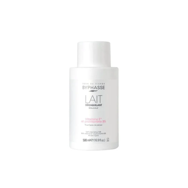 BYPHASSE Lait Demaquillant Douceur Pompe 500ml – Démaquillants, nettoyants visage / Lait, mousse, émulsion | Byphasse - Visage T