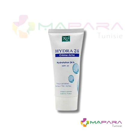 XEN Hydra24 Creme Riche Spf20 50g – Soins hydratants et nourrissants / Hydratants peaux sèches | XEN - Visage Tunisie | Miral Pa