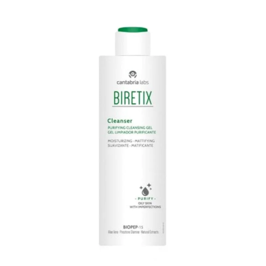 BIRETIX Gel Nettoyant Purifiant 200ml – Soins peau grasse, mixte et acné / Purifiants | BIRETIX - Visage Tunisie | Miral Parapha