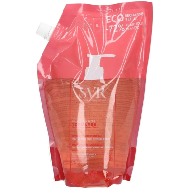 SVR Topialyse Gel Lavant Eco-Recharge 1L – Démaquillants, nettoyants visage / Gel, crème, huile | Marque de confiance - Visage T