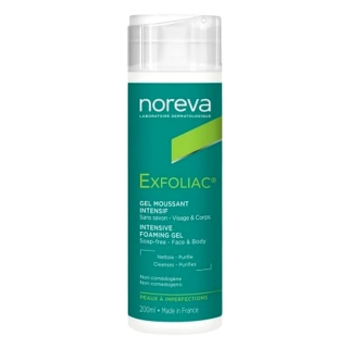 NOREVA Exfoliac Gel Moussant Intensif 200 Ml – Soins peau grasse, mixte et acné / Nettoyage | Noreva - Visage Tunisie | Miral Pa