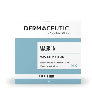 Dermaceutic Mask 15 Masque Purifiant Pot 50ml – Masques visage et gommage | DERMACEUTIC - Visage Tunisie | Miral Parapharmacie
