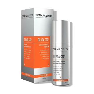DERMACEUTIC Tri Vita C30 Sérum 30% Vitamine C 30ml – soins anti-âge et anti-rides / Serum anti âge et ride pour l | DERMACEUTIC 