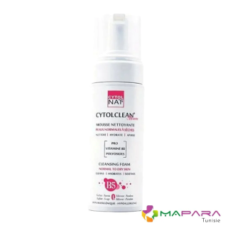 CYTOL CytolClean Mousse Nettoyante Peaux Normales à Seches 150ml – Démaquillants, nettoyants visage / Lait, mousse, émulsion | C