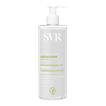 SVR Sebiaclear Eau Micellaire 400ml – Démaquillants, nettoyants visage / Eau micellaire, tonique,  | Sebiaclear - Visage Tunisie