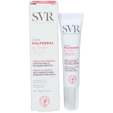 SVR Palpébral by Topialyse Crème Apaisante Paupières 15ml – Yeux et Lèvres / Contour des yeux | Marque de confiance - Visage Tun