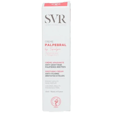 SVR Palpébral by Topialyse Crème Apaisante Paupières 15ml – Yeux et Lèvres / Contour des yeux | Marque de confiance - Visage Tun