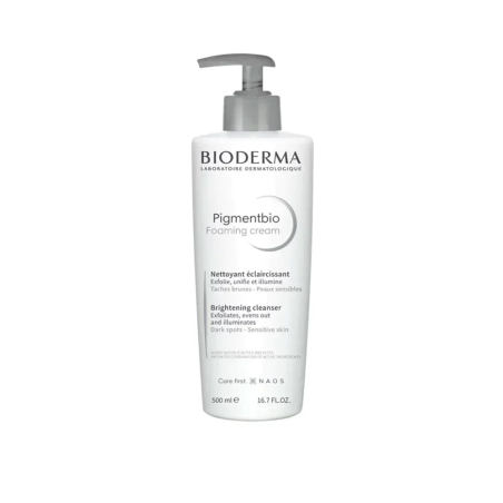 Bioderma Pigmentbio Foaming Cream 500ml – Démaquillants, nettoyants visage / Gel, crème, huile | BIODERMA - Visage Tunisie | Mir