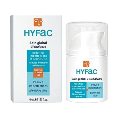 HYFAC Soin Global 40 ml – Soins peau grasse, mixte et acné / Purifiants | Hyfac - Visage Tunisie | Miral Parapharmacie