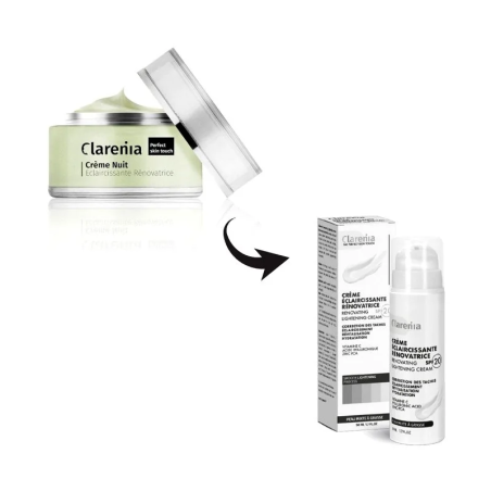 CLARENIA Creme Eclaircissante Renovatrice SPF20 PNS 50 ml
