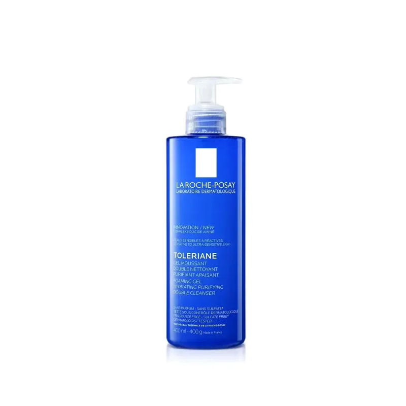 La Roche Posay Toleriane Gel Moussant Purifiant Apaisant Double Nettoyant 400ml