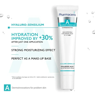 Pharmaceris A Hyaluro Sensilium Creme Acide Hyaluronique 40ml – Soins hydratants et nourrissants | Pharmaceris - Visage Tunisie 
