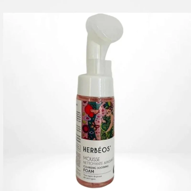 HERBÉOS Mousse Nettoyante Apaisante 170 ml [Femmes Enceintes & Allaitantes] – Démaquillants, nettoyants visage / Lait, mousse, é