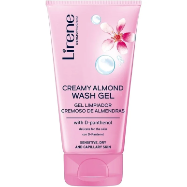 LIRENE GEL LAVANT AMANDE 150ML – Démaquillants, nettoyants visage / Gel, crème, huile | Lirene - Visage Tunisie | Miral Paraphar