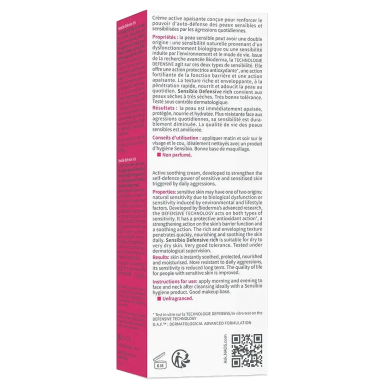 Bioderma Sensibio Defensive Crème Hydratante Apaisante 40ml – Soins hydratants et nourrissants | BIODERMA - Visage Tunisie | Mir