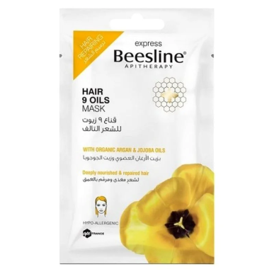 Beesline Masque Aux 9 Huiles Capillaires – Masques visage et gommage | BEESLINE - Visage Tunisie | Miral Parapharmacie