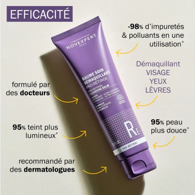 Novexpert Pro Retinol Baume Soin Démaquillant 150ml – Démaquillants, nettoyants visage | NOVEXPERT - Visage Tunisie | Miral Para
