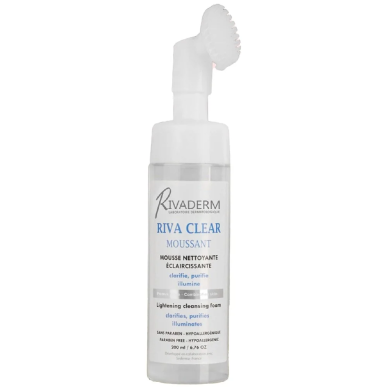 Rivaderm Riva Clear Mousse Nettoyante Eclaircissante 200ml – Démaquillants, nettoyants visage / Lait, mousse, émulsion | Rivader