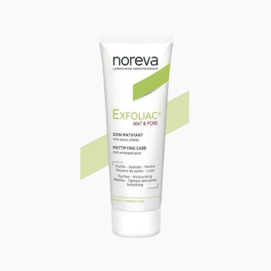 NOREVA Exfoliac Mat & Pore Soin matifiant 30ml – Soins peau grasse, mixte et acné / Peaux à imperfections | Noreva - Visage Tuni