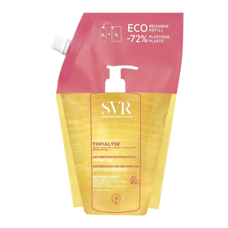 SVR Topialyse Huile Lavante Éco-Recharge 1L – Démaquillants, nettoyants visage / Gel, crème, huile | Marque de confiance - Visag