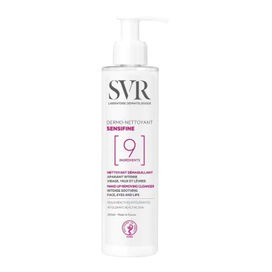 SVR Sensifine Dermo-Nettoyant 200ml – Démaquillants, nettoyants visage / Lait, mousse, émulsion | SVR - Visage Tunisie | Miral P