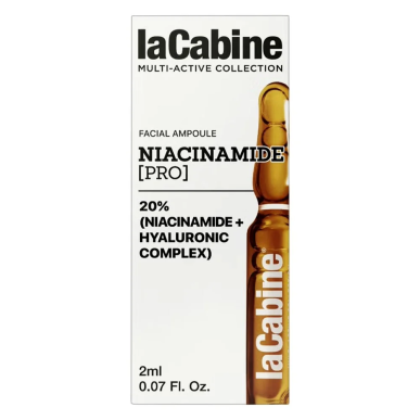 La Cabine Niacinamide Pro 20 % + Hyaluron Complex 1 Ampoule | La Cabine - Visage Tunisie | Miral Parapharmacie