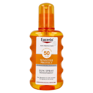 EUCERIN Sun Sensitive Protect Spray Transparent SPF50 200ml – Soins peau grasse, mixte et acné / Peaux à imperfections | EUCERIN