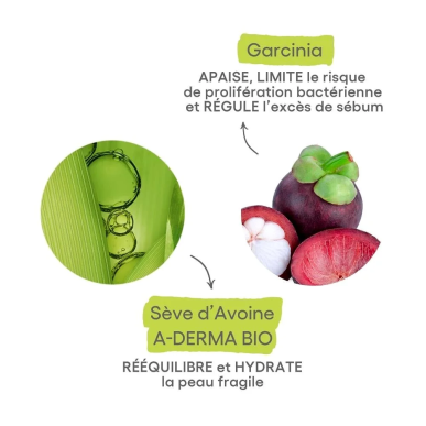A-Derma Biology AC Gel Moussant Purifiant 400ml – Démaquillants, nettoyants visage / Gel, crème, huile | Aderma Biology - Visage
