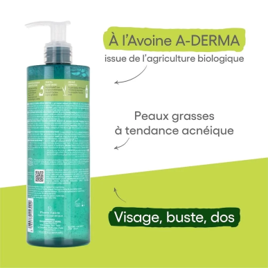 A-Derma Biology AC Gel Moussant Purifiant 400ml – Démaquillants, nettoyants visage / Gel, crème, huile | Aderma Biology - Visage