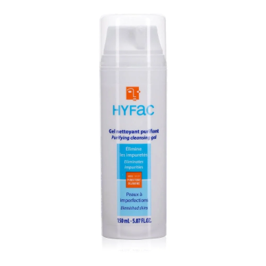 HYFAC Gel Dermatologique Nettoyant Visage et Corps 150ml – Soins peau grasse, mixte et acné / Peaux à imperfections | Hyfac - Vi