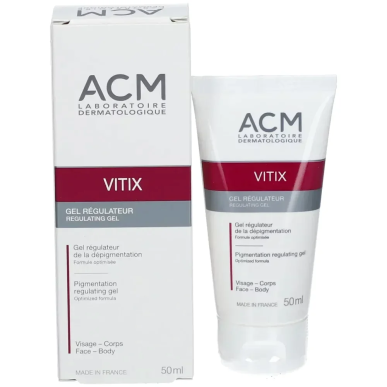 ACM VITIX Gel Régulateur de la Dépigmentation 50ml – soins anti-taches et dépigmentants | ACM - Visage Tunisie | Miral Parapharm