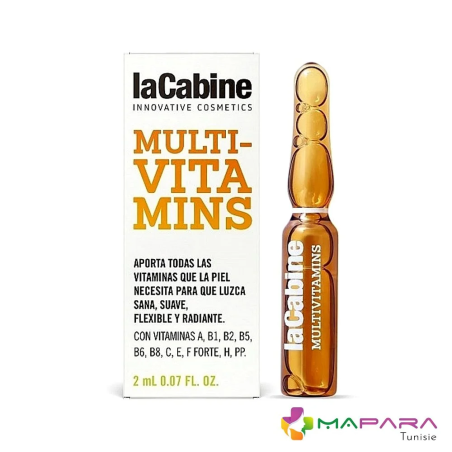 La Cabine Multivitamines 1 Ampoule | La Cabine - Visage Tunisie | Miral Parapharmacie