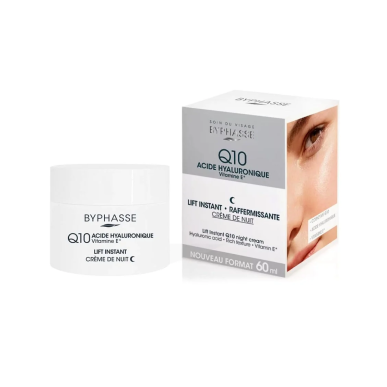 Byphasse Creme Lift Instant Q10 Soin de Nuit 60ml – soins anti-âge et anti-rides / Soin Liftant | Byphasse - Visage Tunisie | Mi