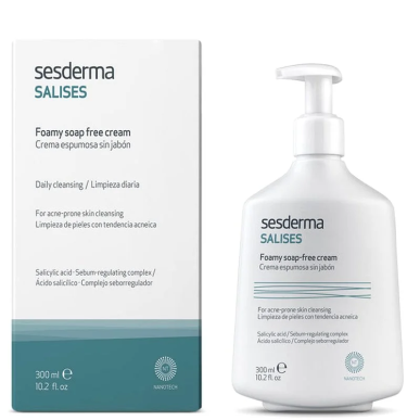 SESDERMA Salises Creme Moussante 300ml – Démaquillants, nettoyants visage / Gel, crème, huile | SESDERMA - Visage Tunisie | Mira