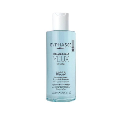 Byphasse Démaquillant Yeux Douceur à l’Extrait de Bleuet 200ml – Yeux et Lèvres / Démaquillants yeux | Byphasse - Visage Tunisie