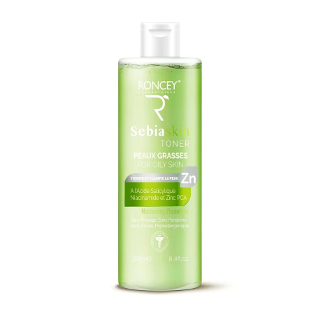 Roncey Sebiaskin Lotion Tonique pour Peau Grasse 250ml – Démaquillants, nettoyants visage / Eau micellaire, tonique,  | Roncey -