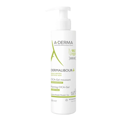 A-DERMA Dermalibour+ CICA Gel Moussant 200ml – Démaquillants, nettoyants visage / Gel, crème, huile | ADERMA - Visage Tunisie | 