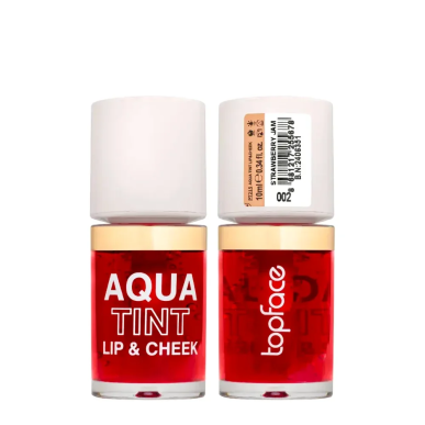 Topface Aqua Tint Lips & Cheeks 002 – Maquillage / Rouge à lèvres et crayon | Topface - Visage Tunisie | Miral Parapharmacie