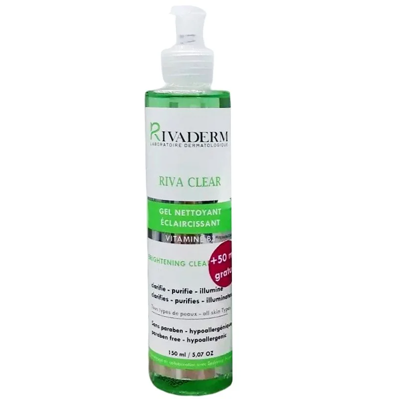 Rivaderm Riva Clear Gel Nettoyant Eclaircissant 150ml
