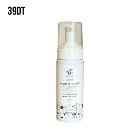 HERBÉOS Mousse Nettoyante Pureté Anti-acné 170 ml – Démaquillants, nettoyants visage / Lait, mousse, émulsion | Herbeos - Visage