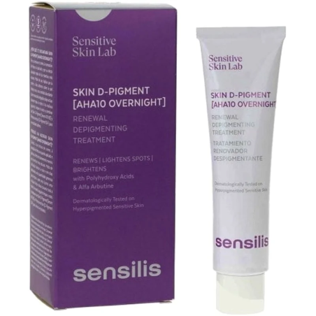 SENSILIS Skin D-pigment [AHA10 Overnight] 30ml – soins anti-taches et dépigmentants | SENSILIS - Visage Tunisie | Miral Paraphar