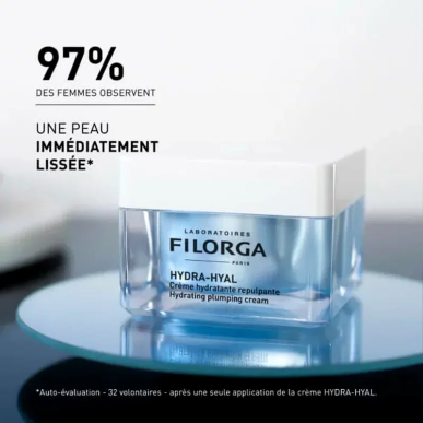 Filorga HYDRA-HYAL Creme Hydratante Repulpante 50ml – soins anti-âge et anti-rides | FILORGA - Visage Tunisie | Miral Parapharma