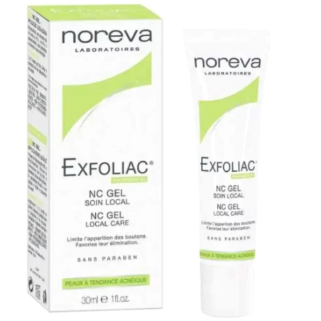 NOREVA Exfoliac NC Gel Soin Anti-Imperfections 30ml – Soins peau grasse, mixte et acné | Noreva - Visage Tunisie | Miral Parapha