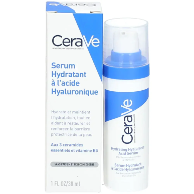 CeraVe Sérum Hydratant à l’Acide Hyaluronique 30ml – Soins hydratants et nourrissants / hydratants toutes peaux | CeraVe - Visag