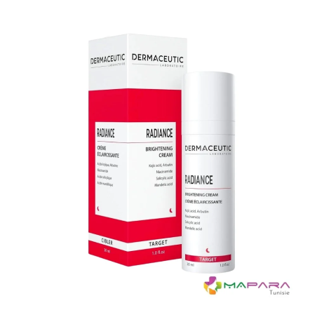 DERMACEUTIC Radiance Creme Eclaircissante 30ml – soins anti-âge et anti-rides / Serum anti âge et ride pour l | DERMACEUTIC - Vi