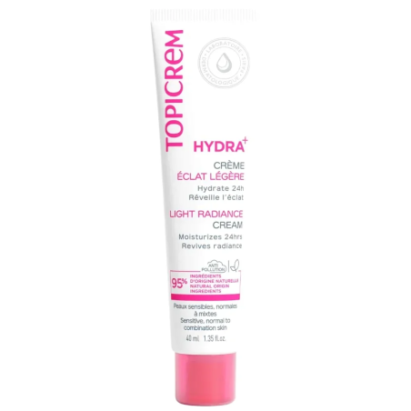 Topicrem HYDRA+ Crème Hydratante Éclat Légère 40ml – Soins hydratants et nourrissants / Hydratants peaux normales | TOPICREM - V
