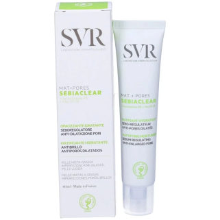 SVR Sebiaclear Mat+Pores Soin Matifiant 40ml – Soins peau grasse, mixte et acné / Matifiants | Sebiaclear - Visage Tunisie | Mir